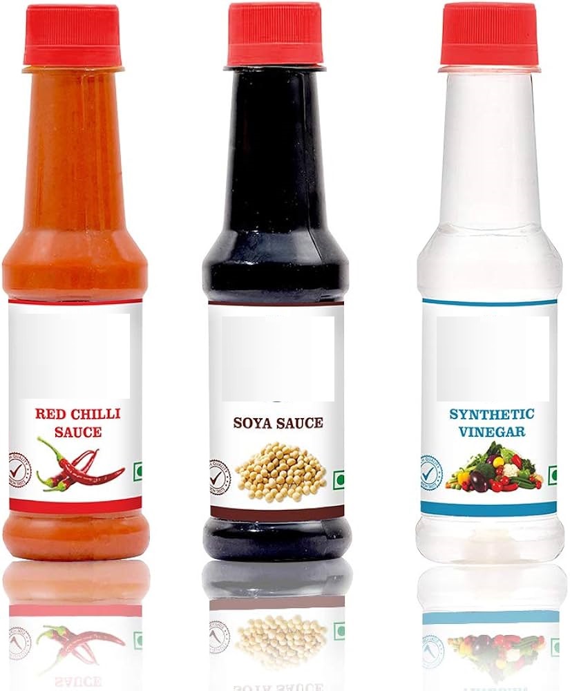 9 Hubs  Sauce Combi (Red Chilli +Soy Sauce +Chilli Vinegar )580gm