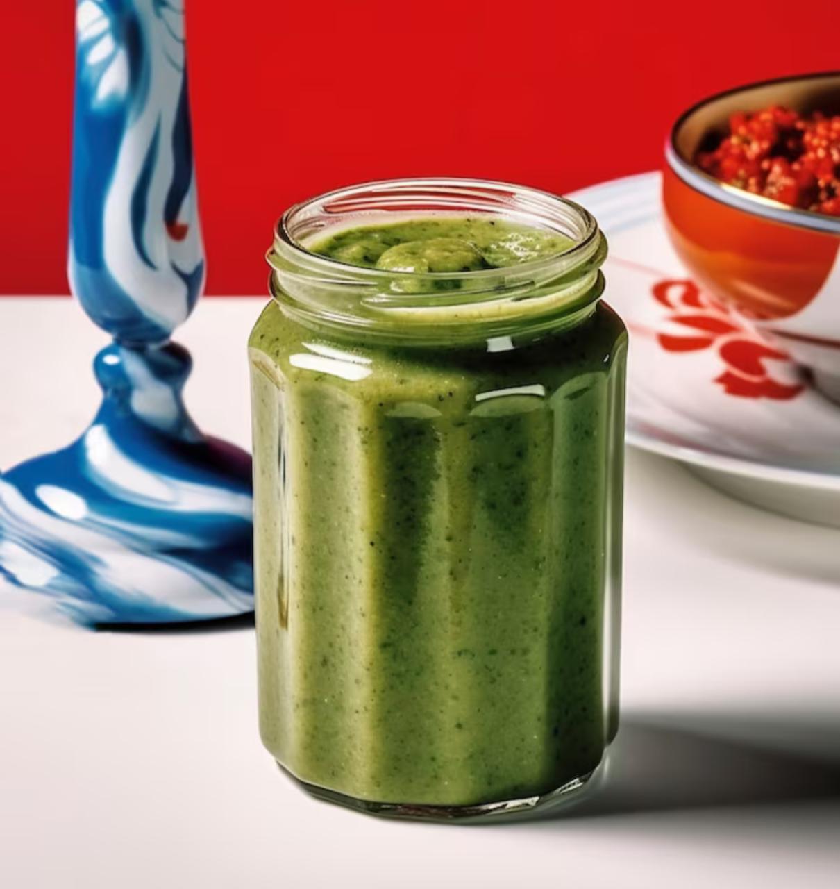 9 Hubs Jain Green Chutney 250gm Glass